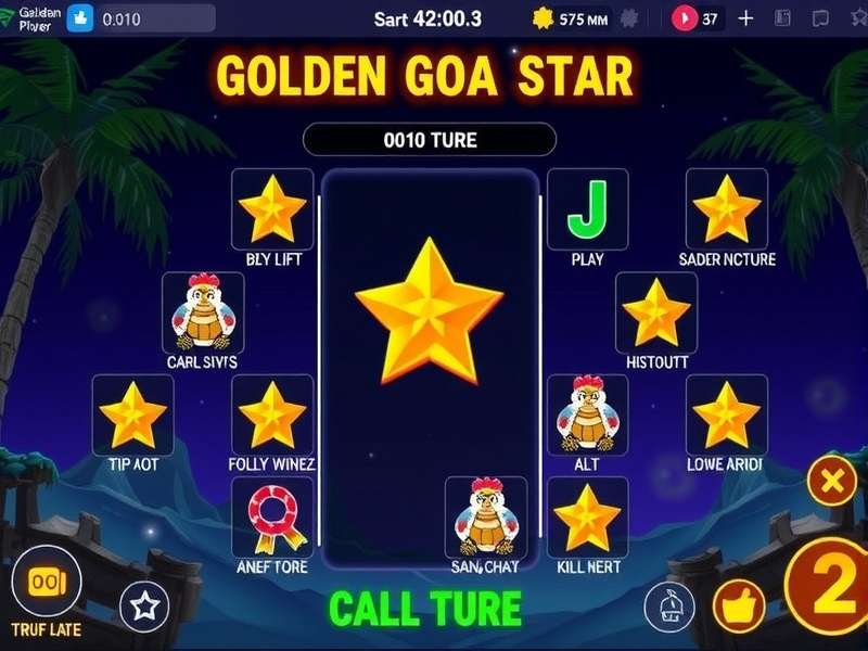 Golden Goa Star Game Interface